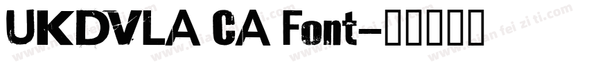 UKDVLA CA Font字体转换